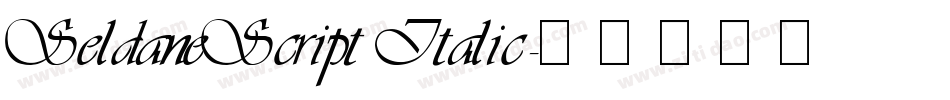 SeldaneScript Italic字体转换